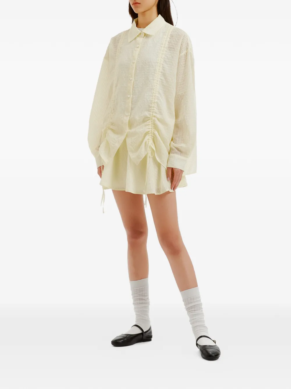 b+ab Blouse en mini-rok Geel