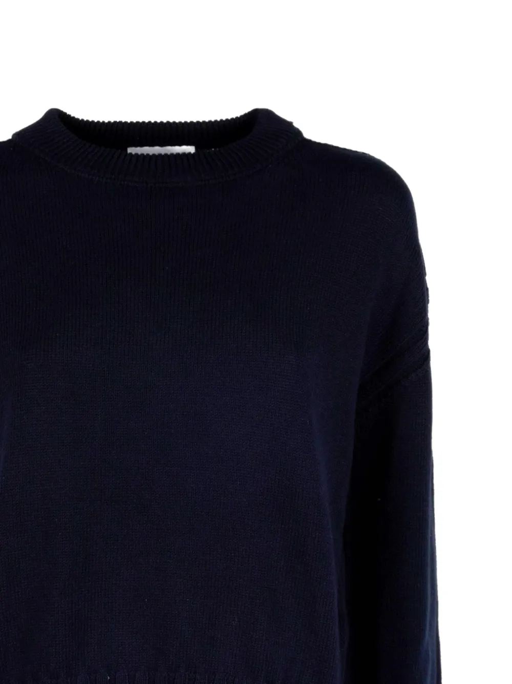  Alpha Studio Sudadera Con Ribete De Canalé - Negro 
