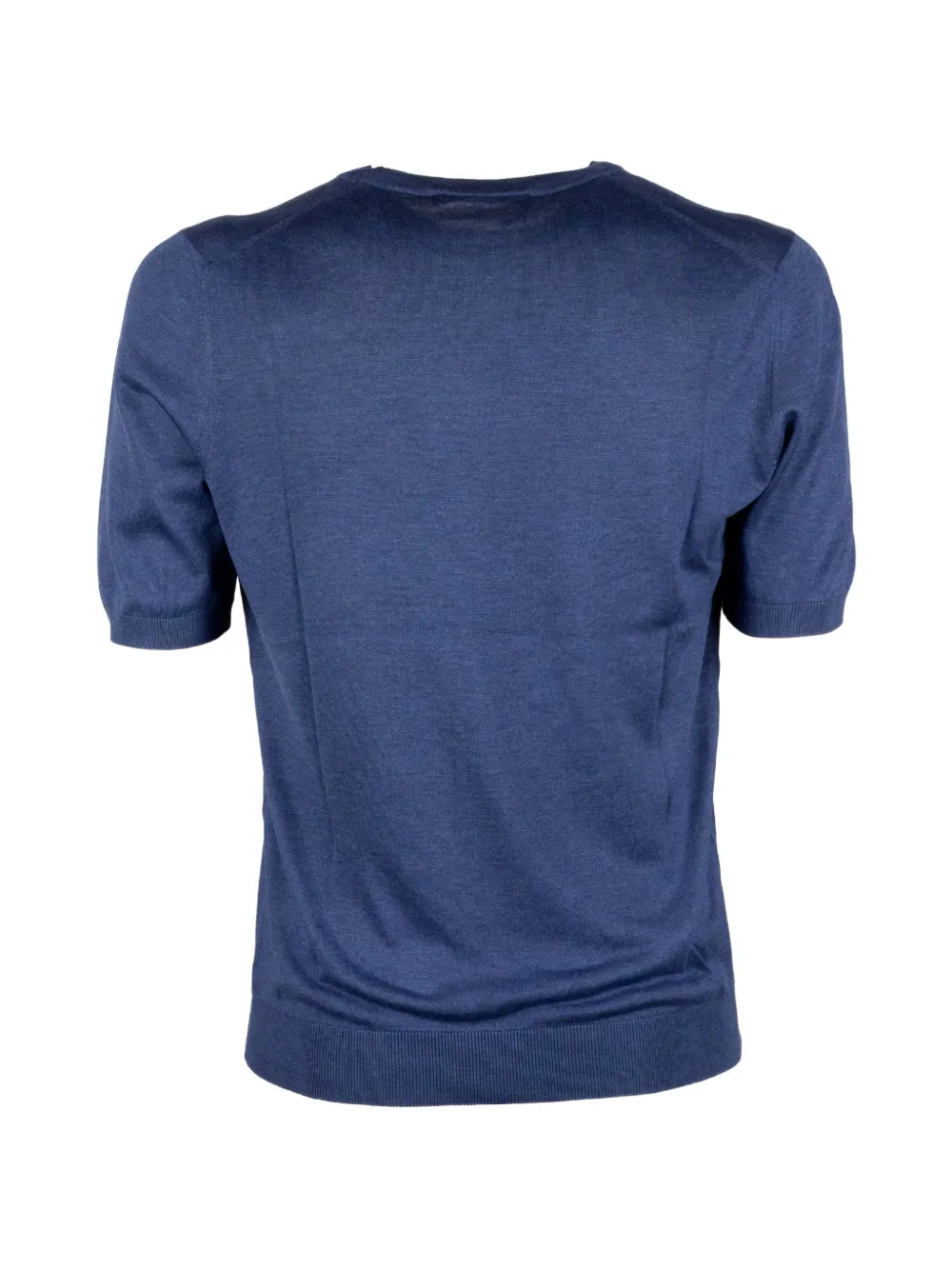 Tagliatore Gebreid T-shirt Blauw
