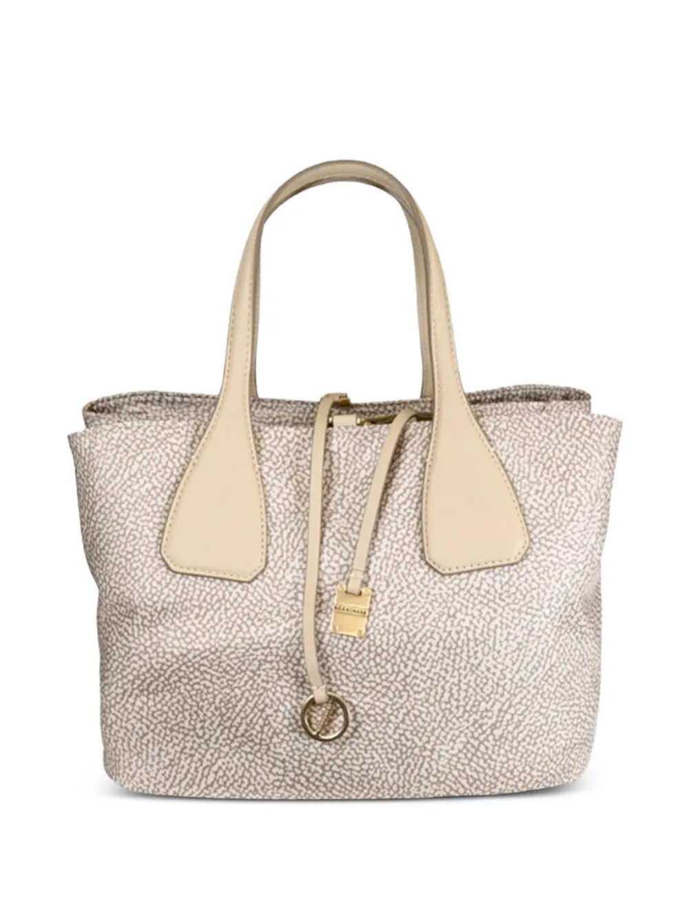 Borbonese O.p. Print Tote Bag In Neutral