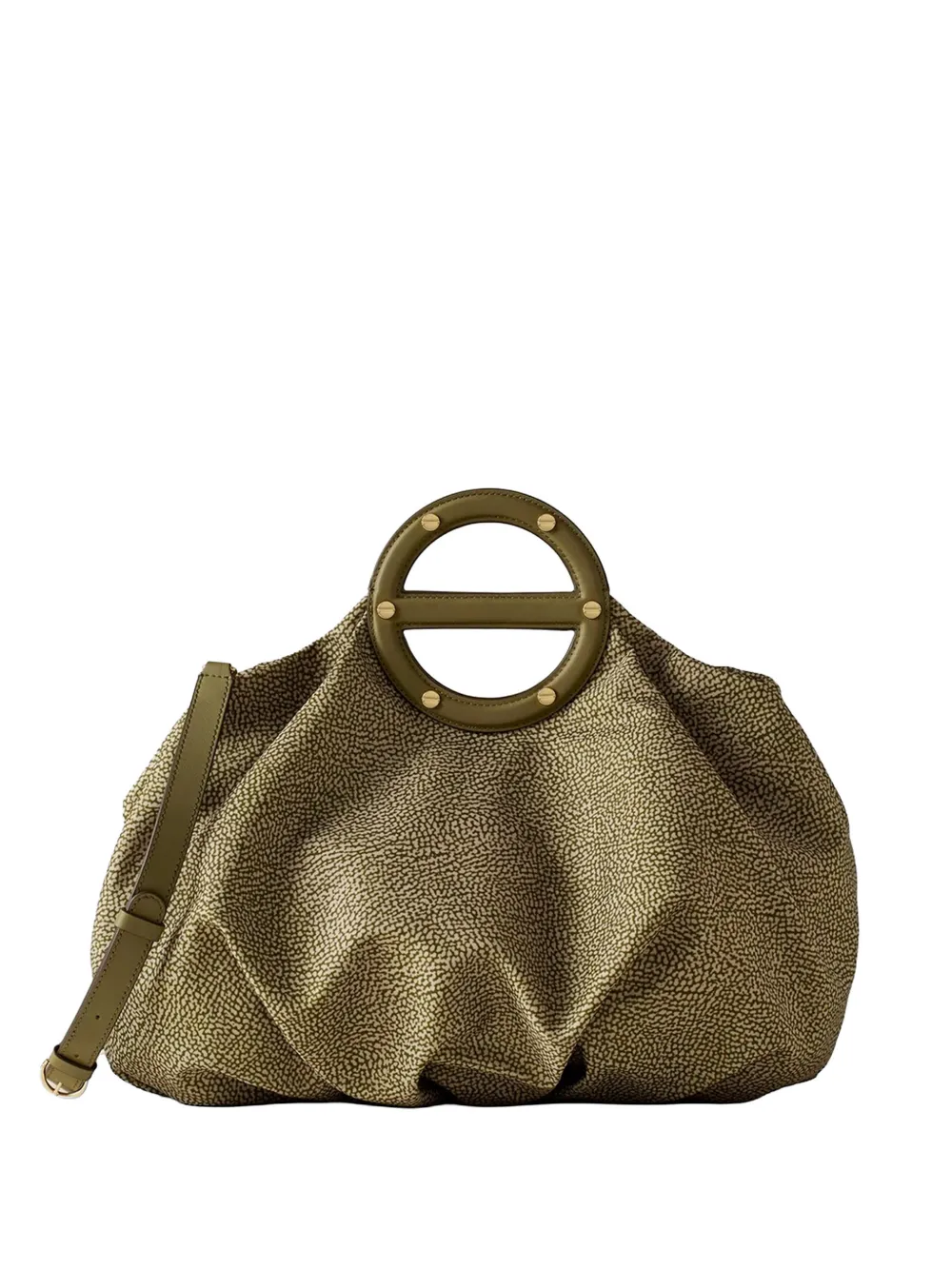 Borbonese Jet O.P. print clutch bag - Verde