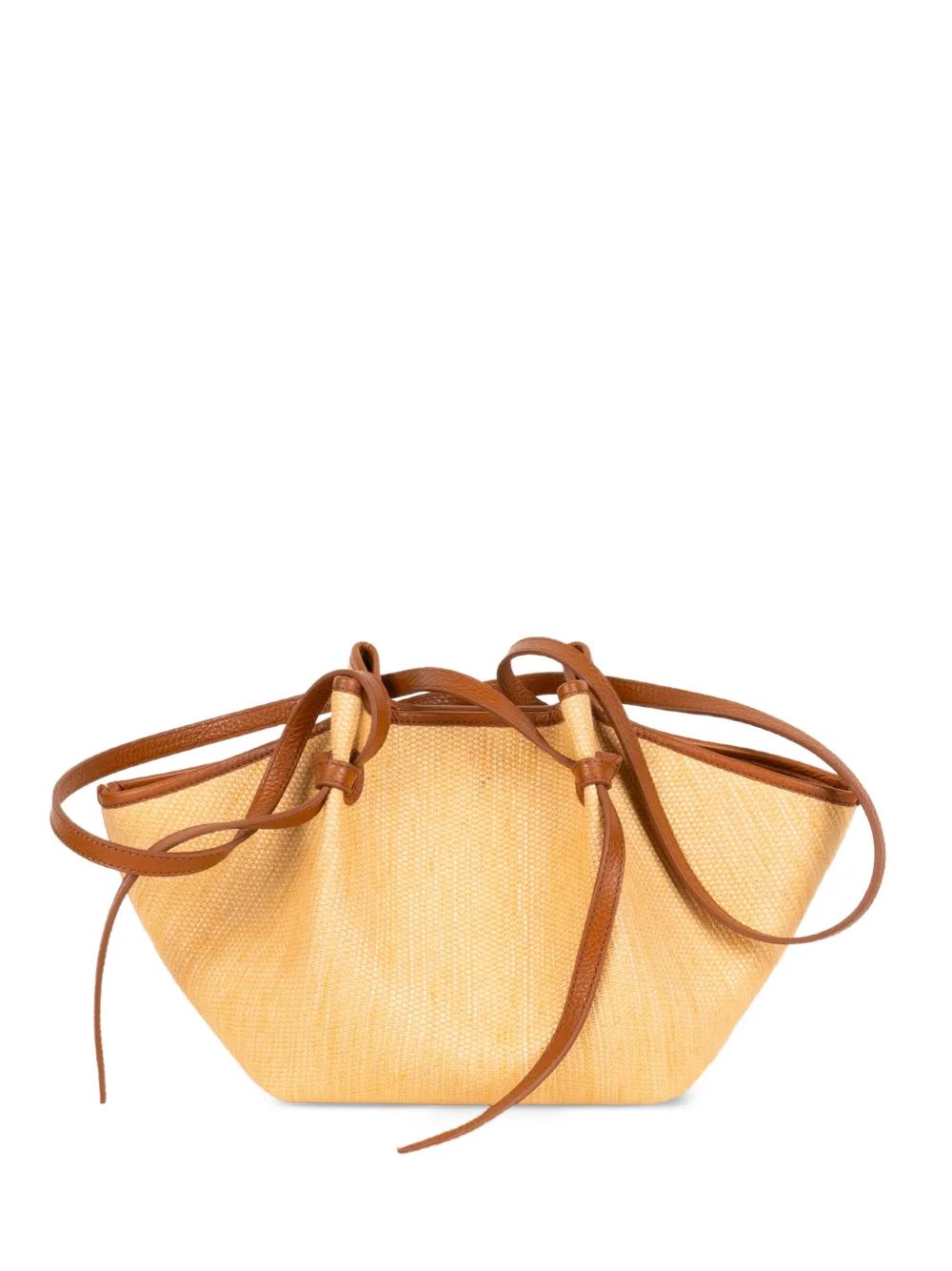 Yuzefi Mochi leather-trim tote bag - Toni neutri