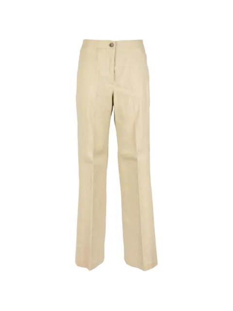 Seventy elasticated-waistband pressed-crease trousers