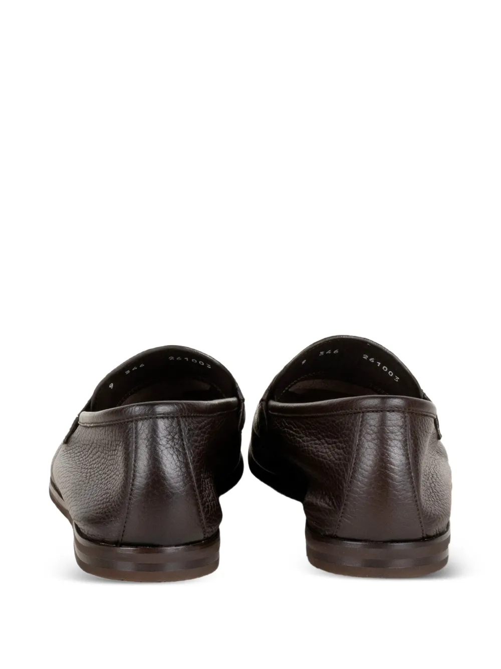 Neil Barrett grainy leather loafers Bruin
