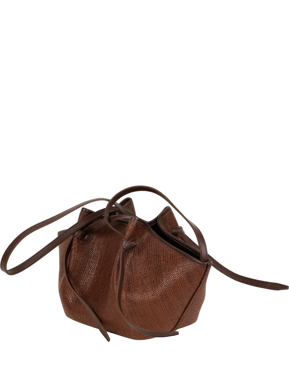 Yuzefi Mochi woven tote bag - Marrone