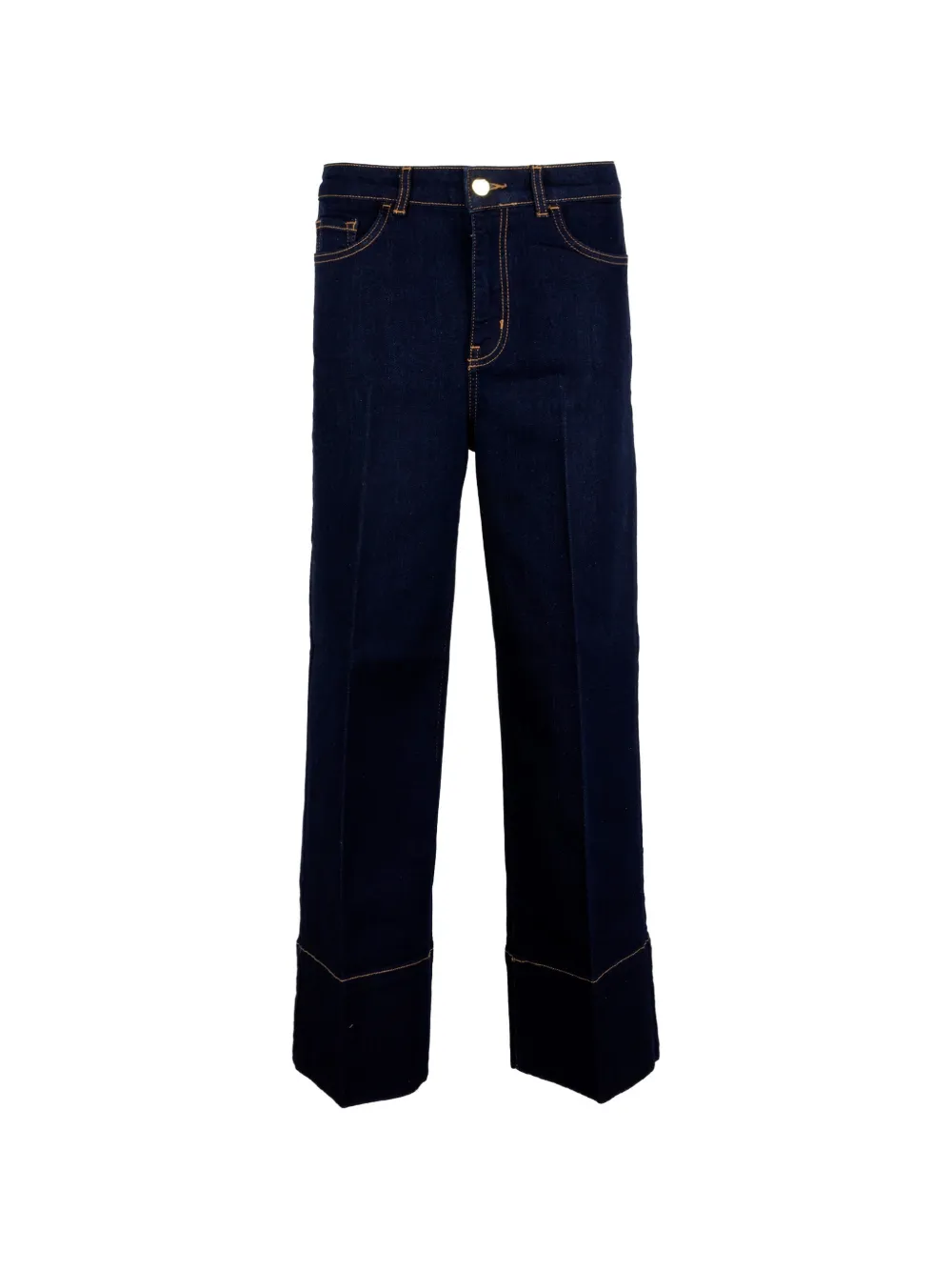 Marella turn-up cuff jeans - Blu