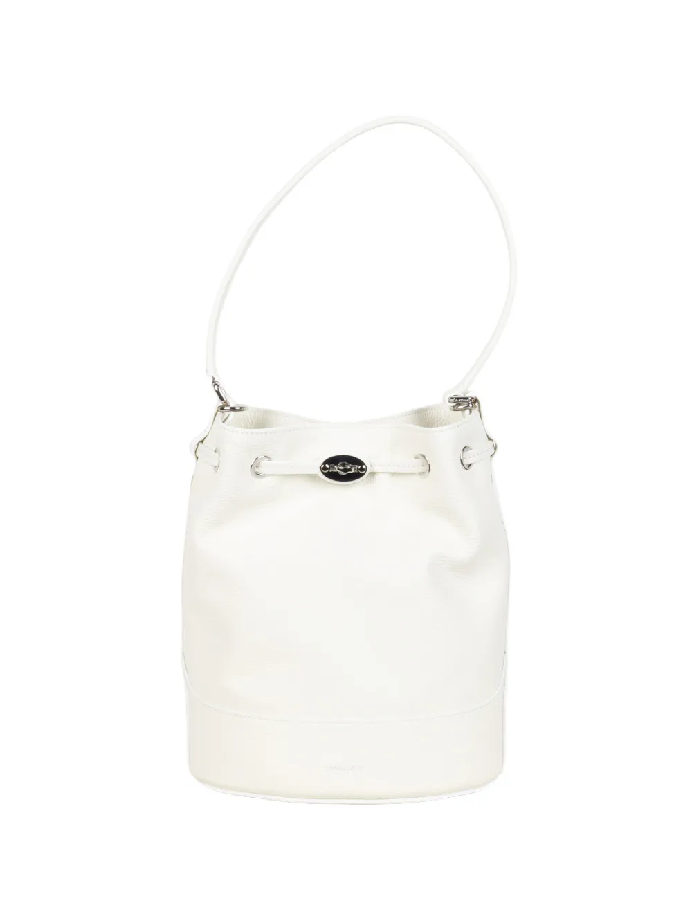 Zanellato pebbled-leather drawstring bucket bag - Bianco