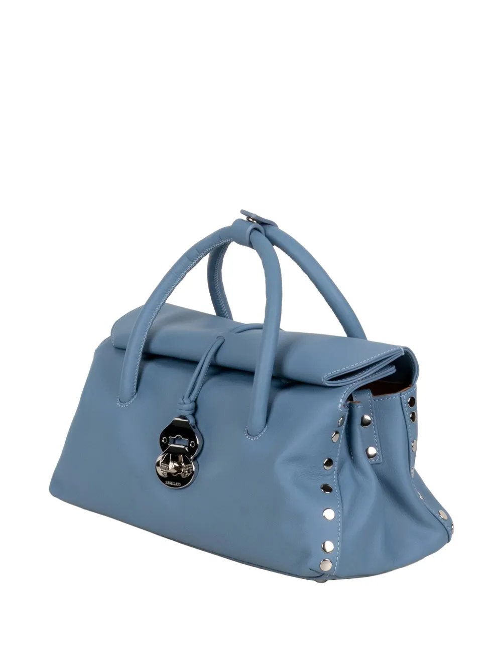 Zanellato Kleine Dotta shopper verfraaid met studs Blauw