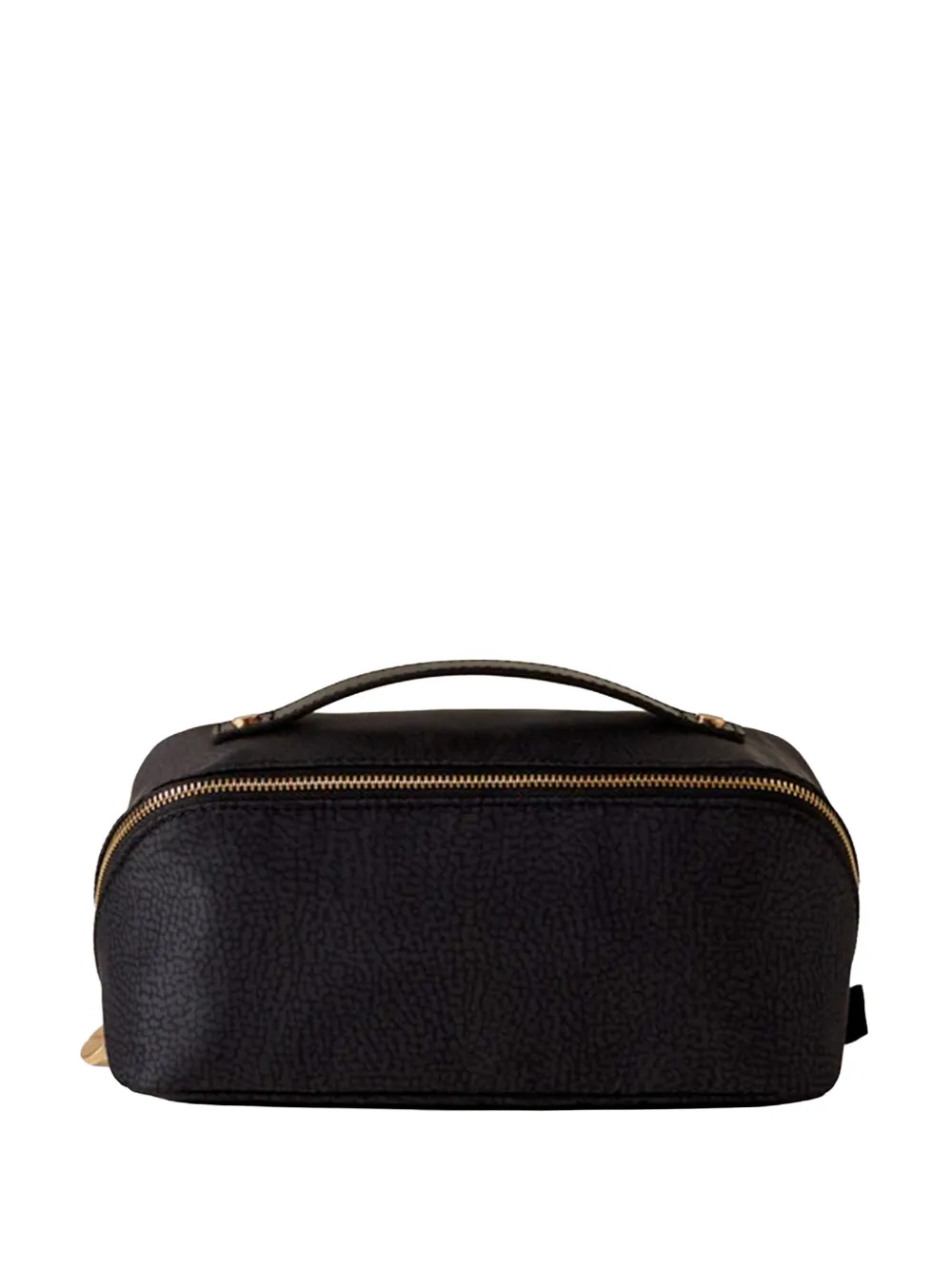 Borbonese O.P. textured clutch bag - Nero