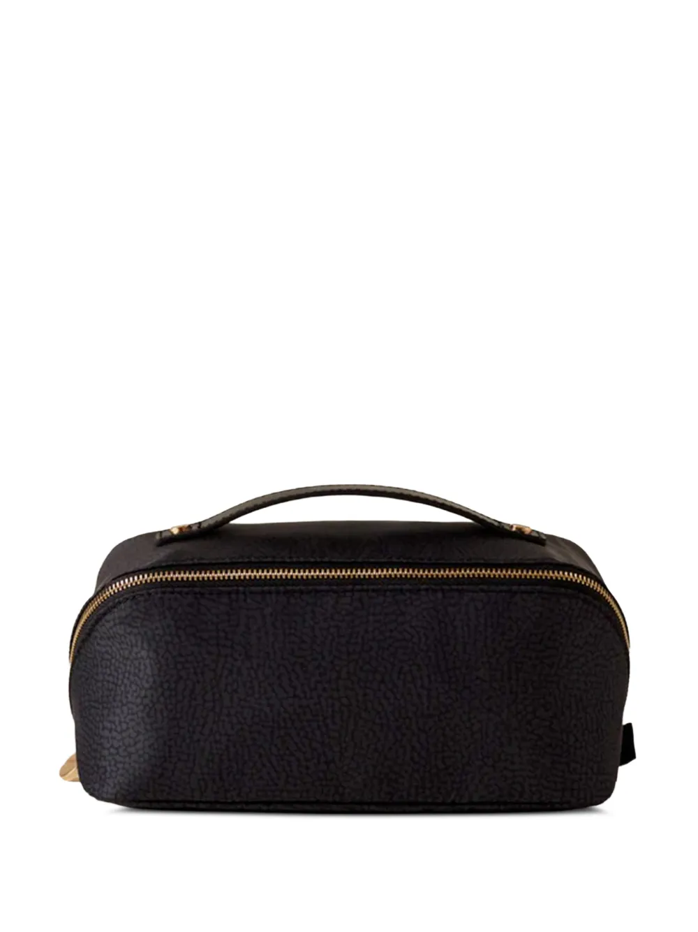 Borbonese O.P. textured clutch bag - Nero