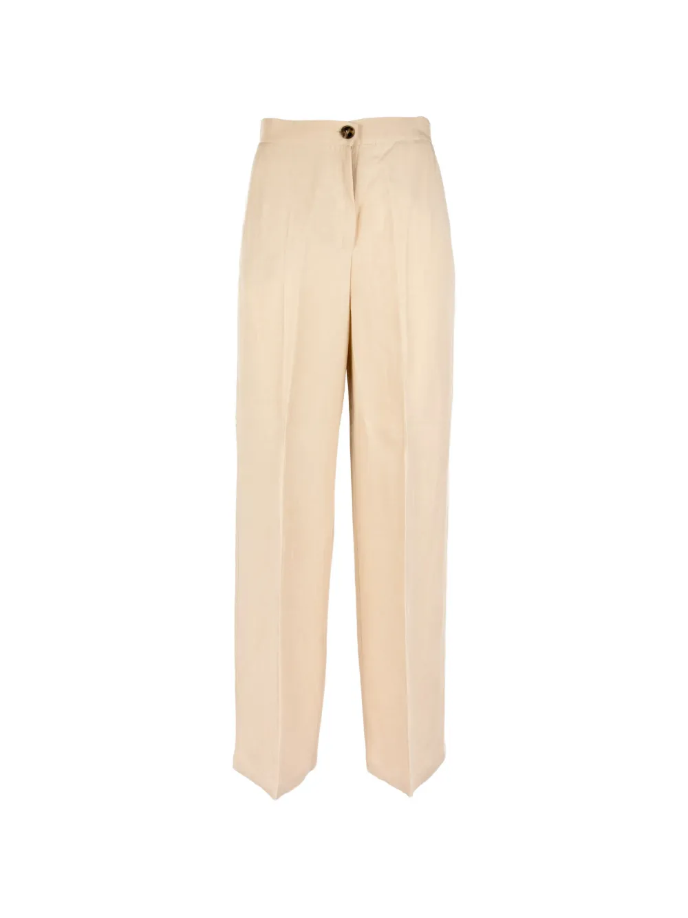 Marella high-waisted pressed-crease trousers - Toni neutri