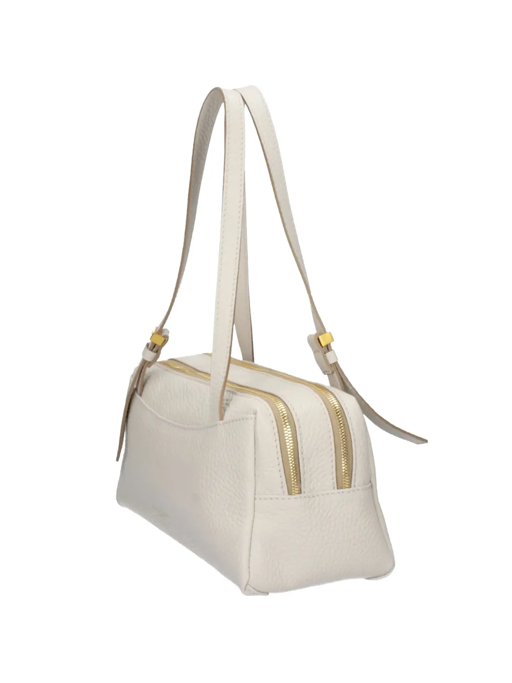 GIANNI CHIARINI grained leather clutch bag - Nude