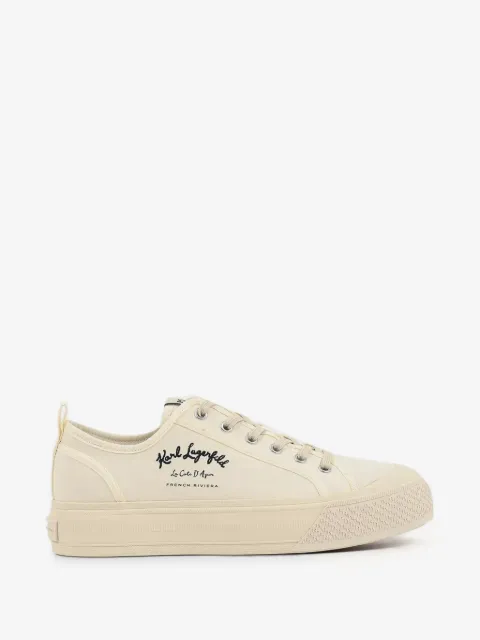 Karl Lagerfeld logo-print platform sneakers