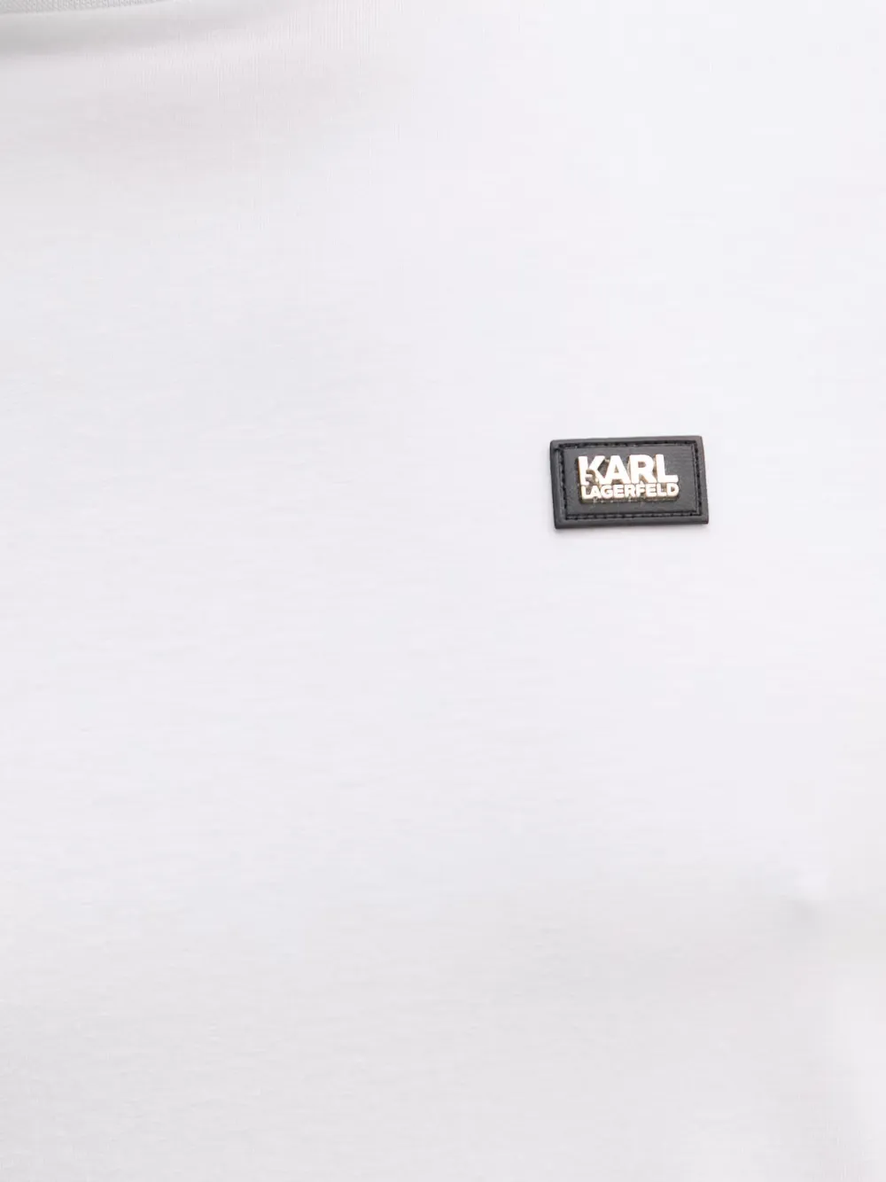 Karl Lagerfeld T-shirt met logopatch Wit