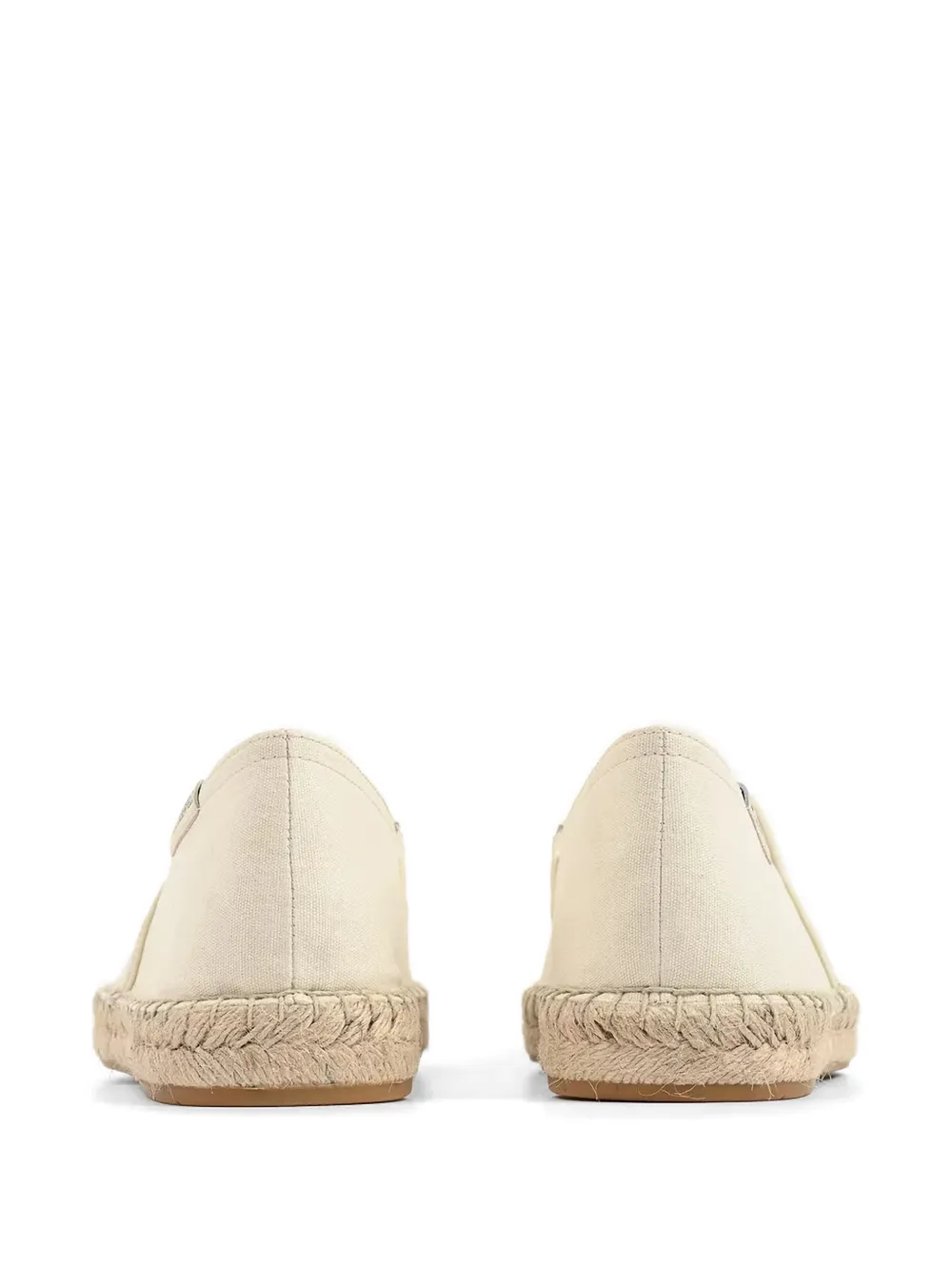 Karl Lagerfeld logo-embroidered braided-sole espadrilles Beige