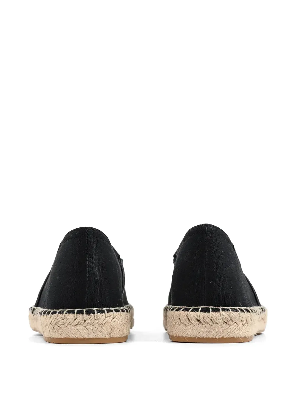 Karl Lagerfeld logo-embroidered braided-sole espadrilles Zwart
