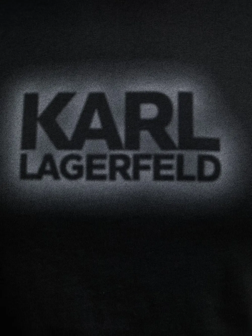 Karl Lagerfeld T-shirt met logoprint Zwart