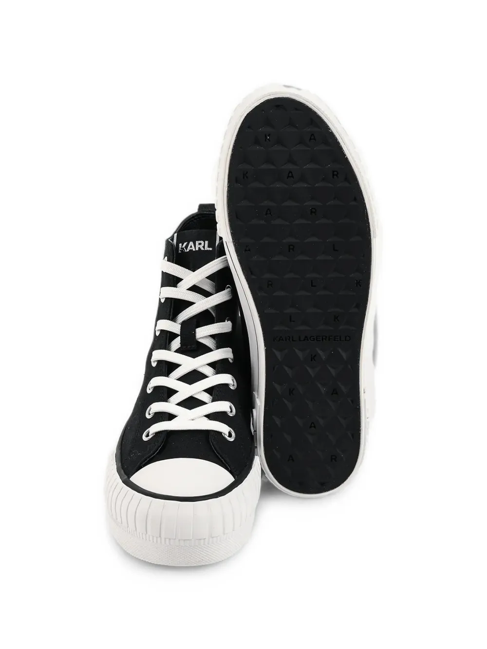 Karl Lagerfeld Kampus Max high-top sneakers Zwart