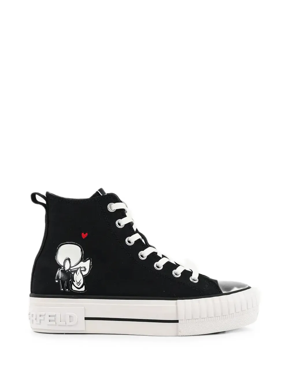 Karl Lagerfeld Kampus Max high-top sneakers - Schwarz