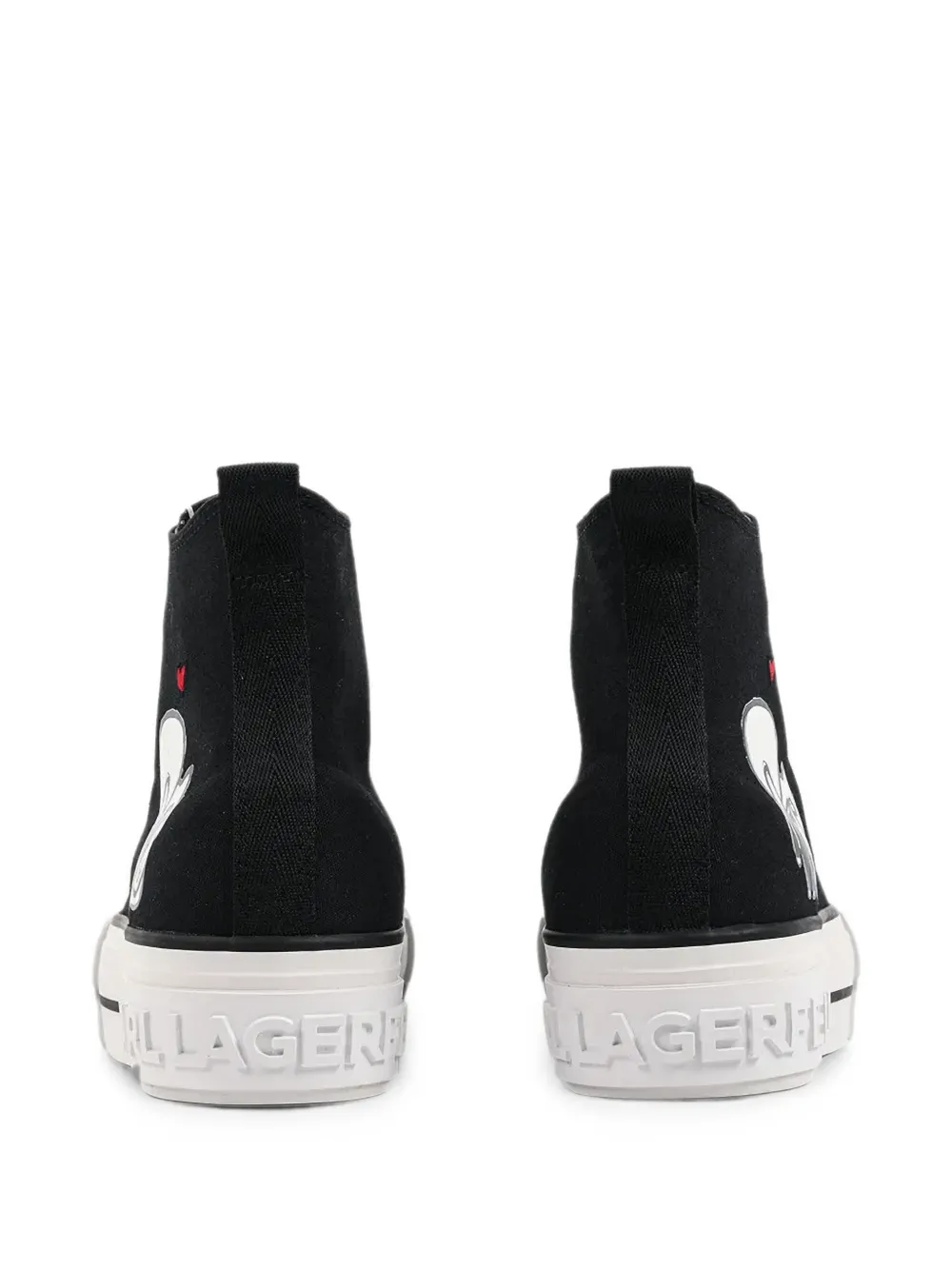 Karl Lagerfeld Kampus Max high-top sneakers Zwart