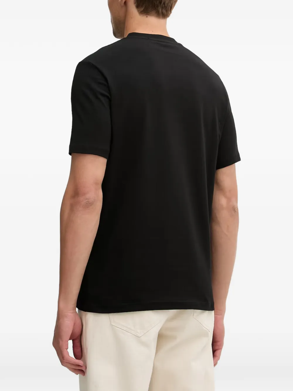 Karl Lagerfeld T-shirt met logoplakkaat Zwart