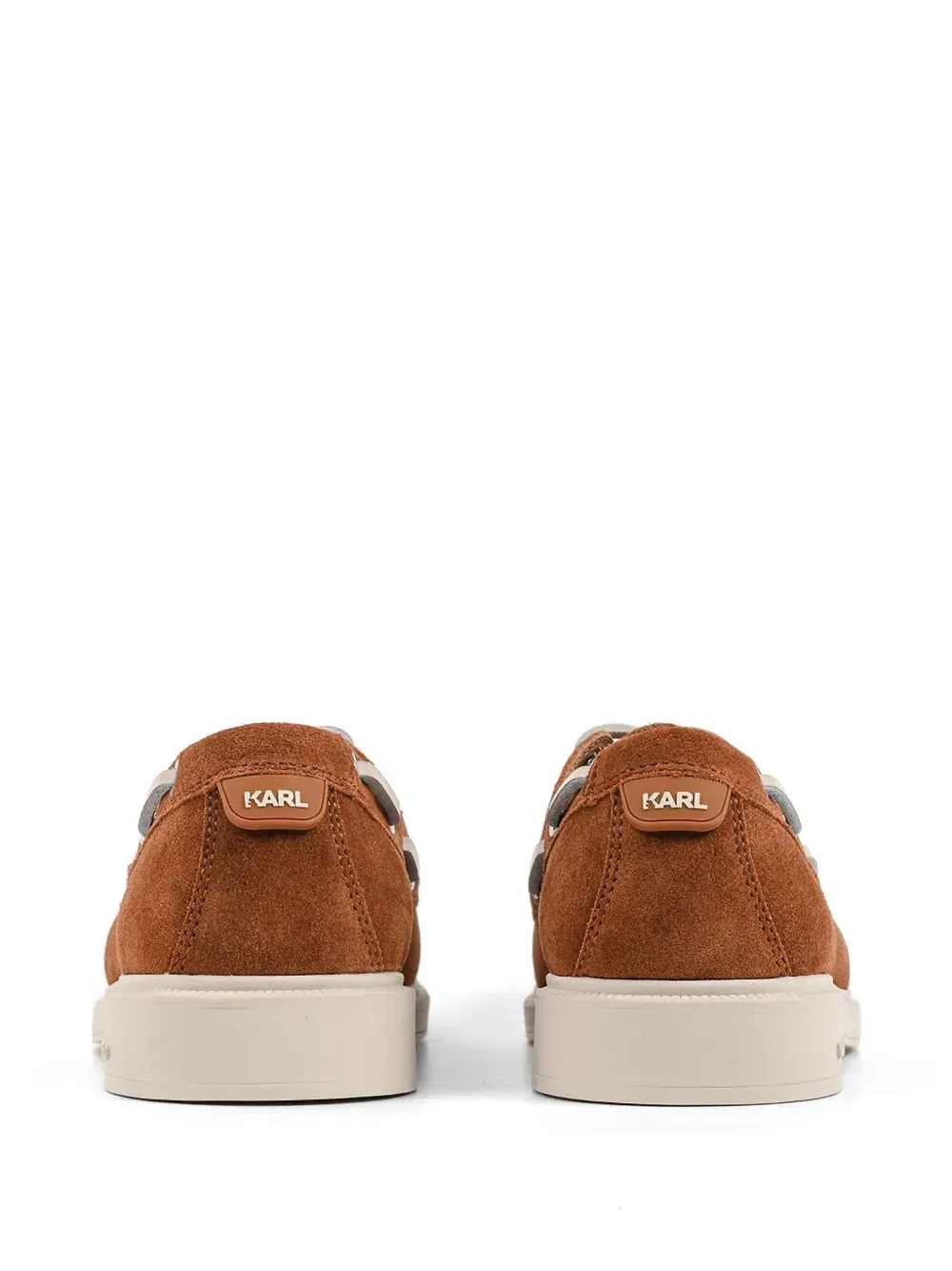 Karl Lagerfeld suede boat shoes Bruin