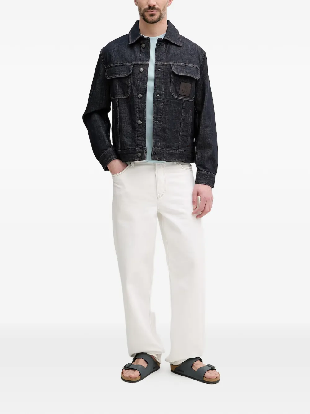 Karl Lagerfeld T-shirt met logoprint Blauw