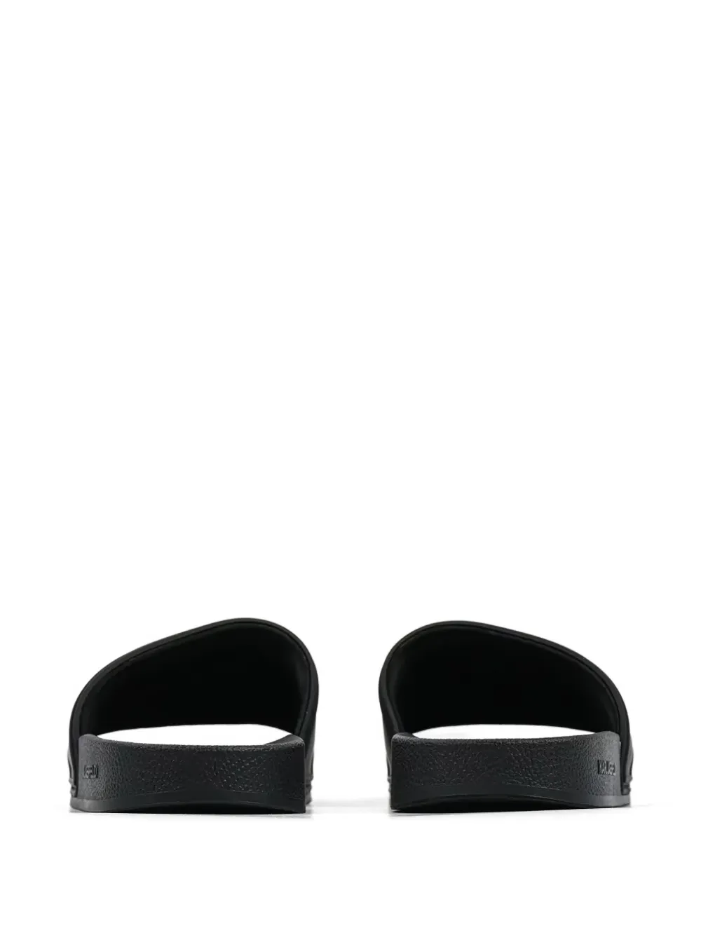 Karl Lagerfeld logo-print slides Zwart