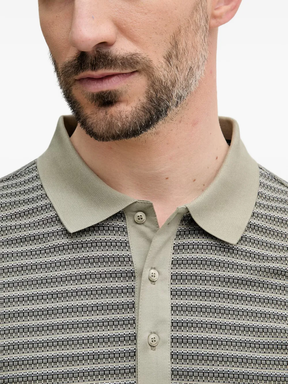 Karl Lagerfeld Gestreept poloshirt Groen