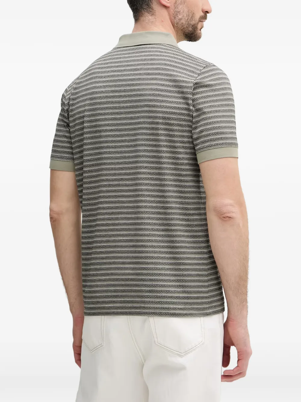 Karl Lagerfeld Gestreept poloshirt Groen