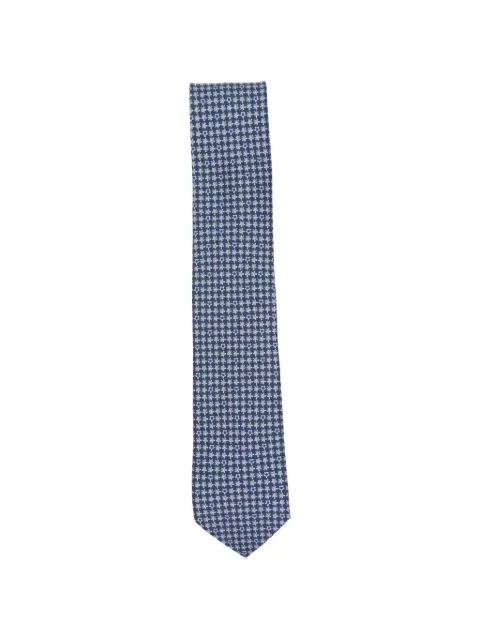 Ferragamo corbata con estampado Gancini