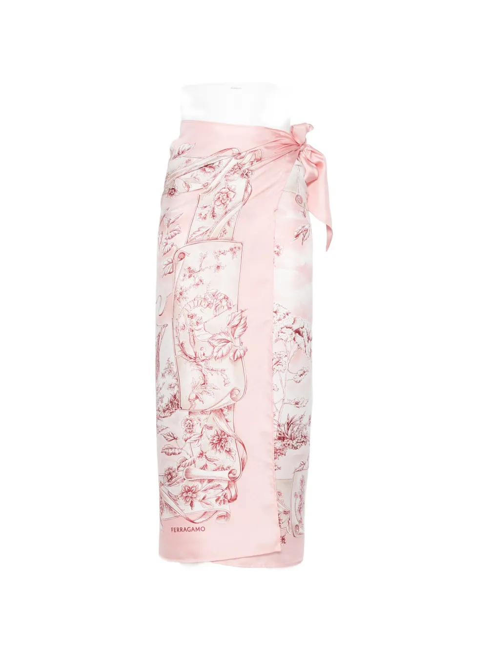 Ferragamo floral-print pareo - Rosa