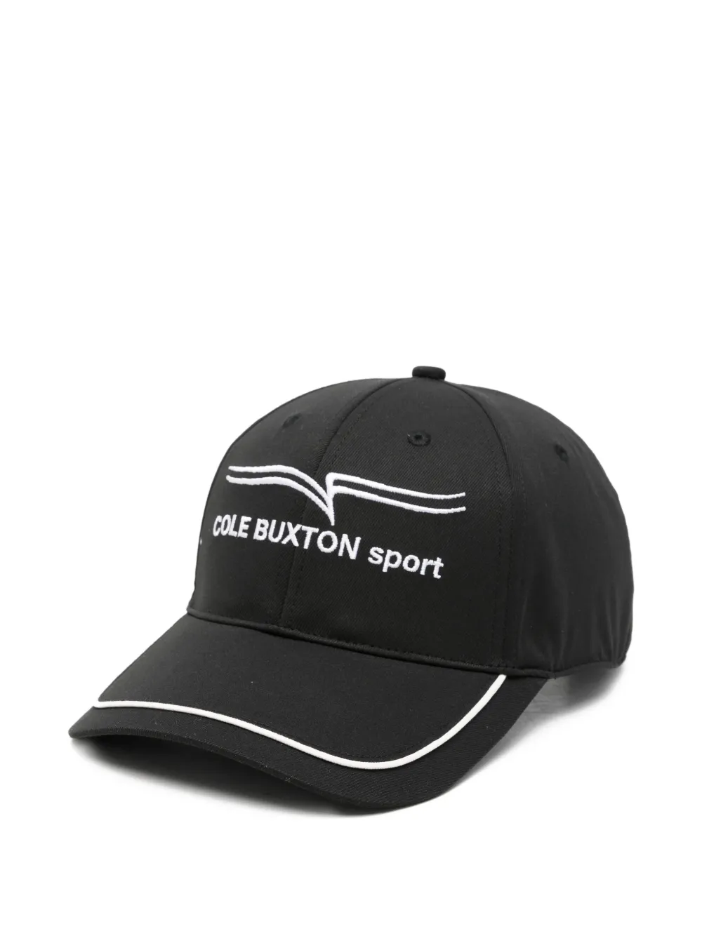 COLE BUXTON logo-embroidered piped-trim cap - Nero
