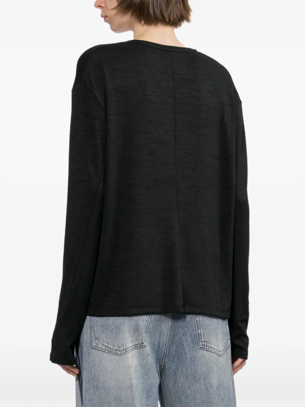 rag & bone Top met V-hals Blauw