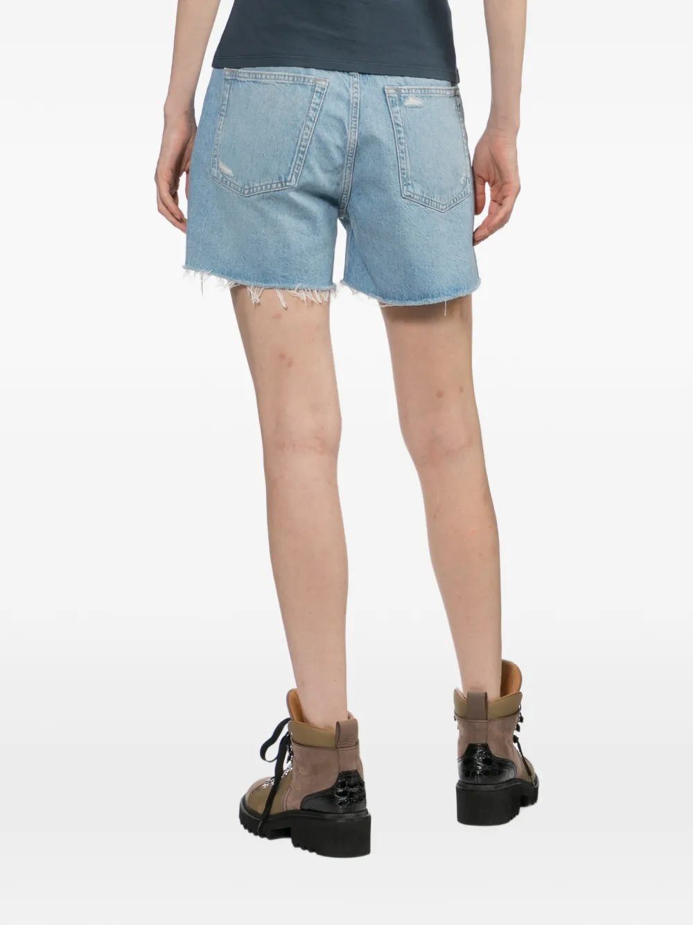 rag & bone Flora denim shorts Blauw