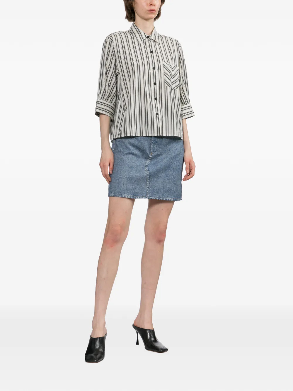 rag & bone Miramar Ponte mini-rok Blauw