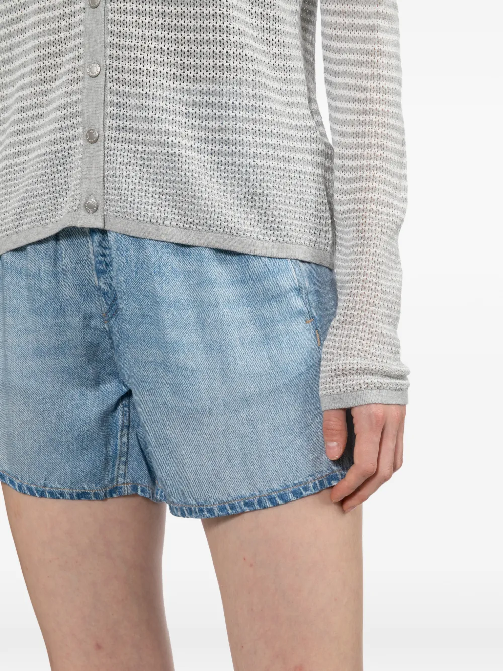 rag & bone Shorts met vervaagd effect Blauw