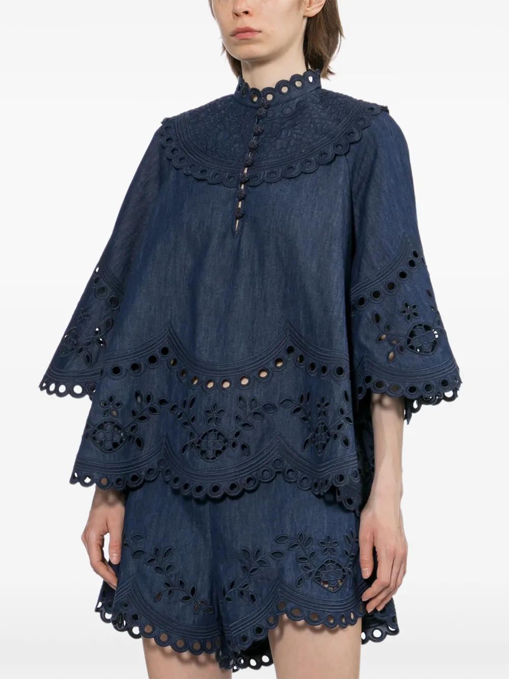 ZIMMERMANN Mahon blouse Blauw