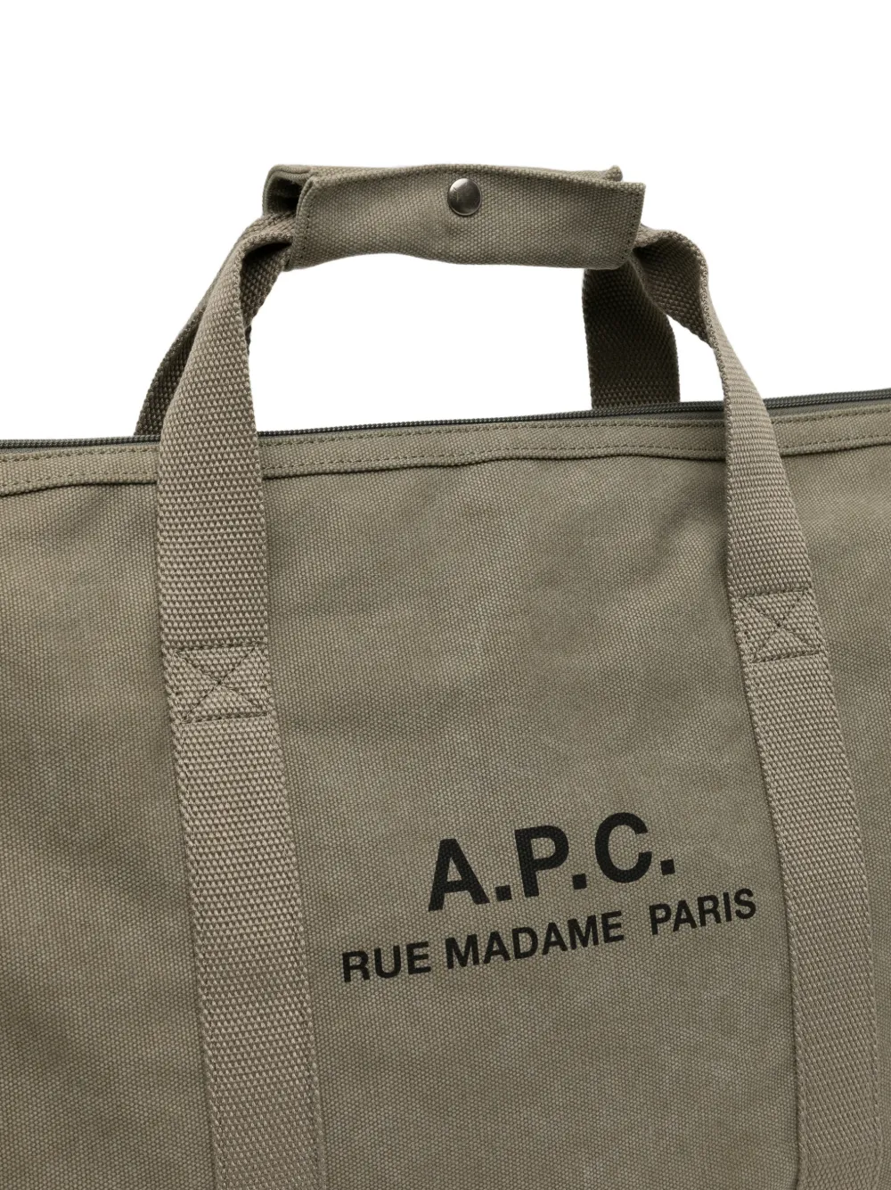 A.P.C. Katoenen schoudertas Groen