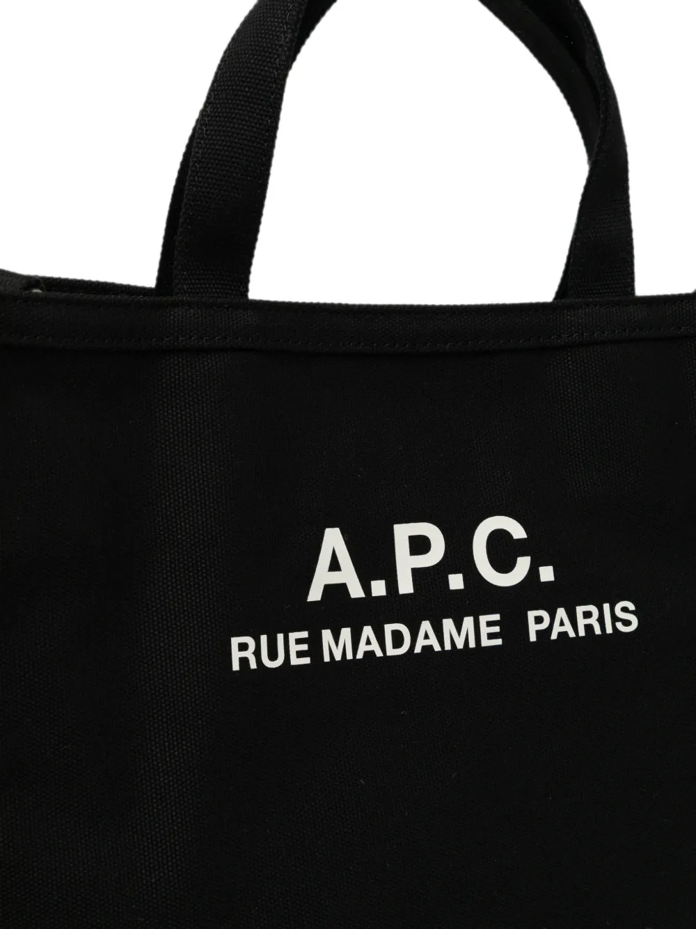 A.P.C. Shopper met logoprint Zwart