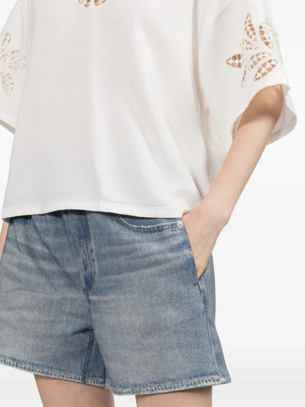 rag & bone Miramar badstof wandelshorts Blauw
