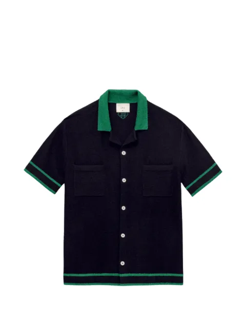 CHÉ Armando contrast-trim towelling shirt
