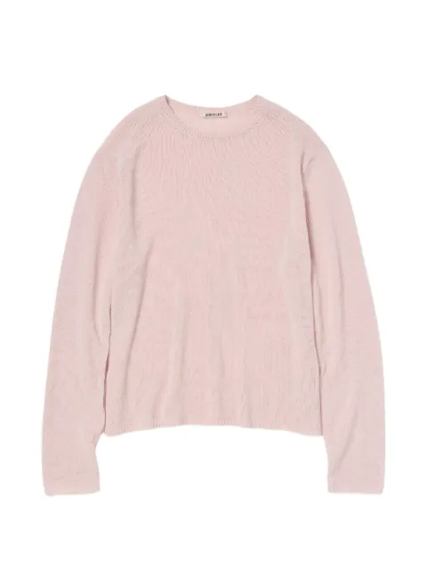 Auralee fine-knit crew-neck sweater