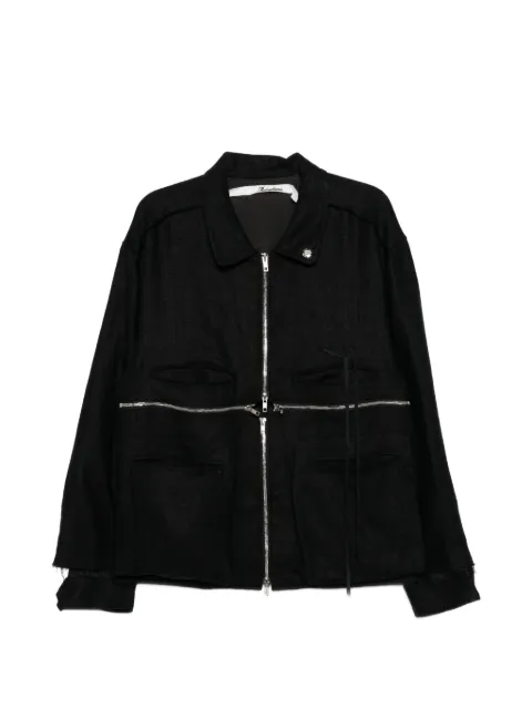 midorikawa lace-panelled frayed jacket