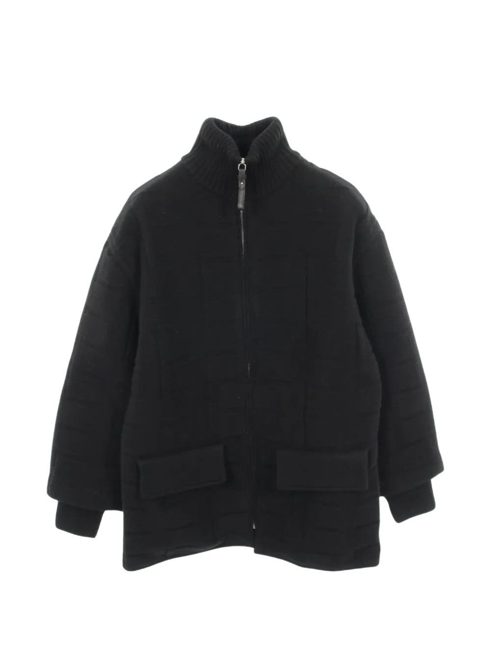 Hermès Pre-Owned high-neck long-sleeve jacket - Black