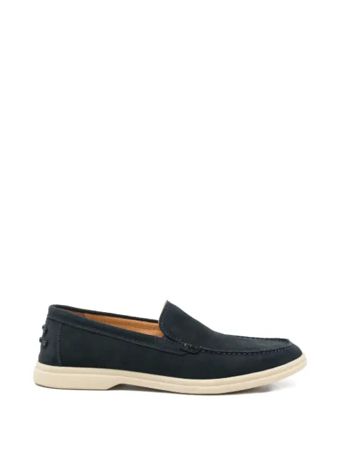 SERGIO MORETTI FIRENZE stud-embellished suede loafers