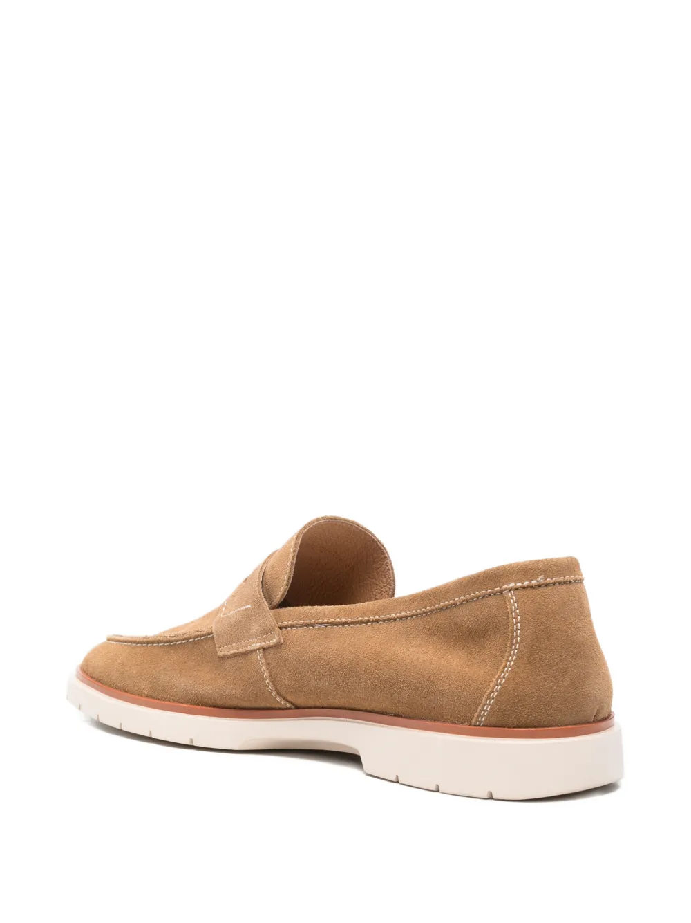 SERGIO MORETTI FIRENZE suede penny loafers Bruin