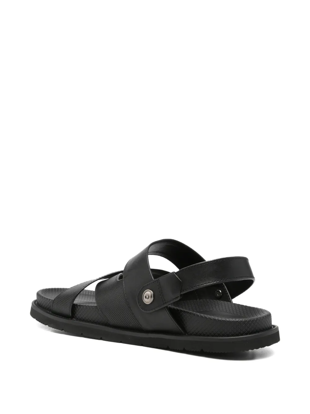 SERGIO MORETTI FIRENZE cross-straps sandals Zwart