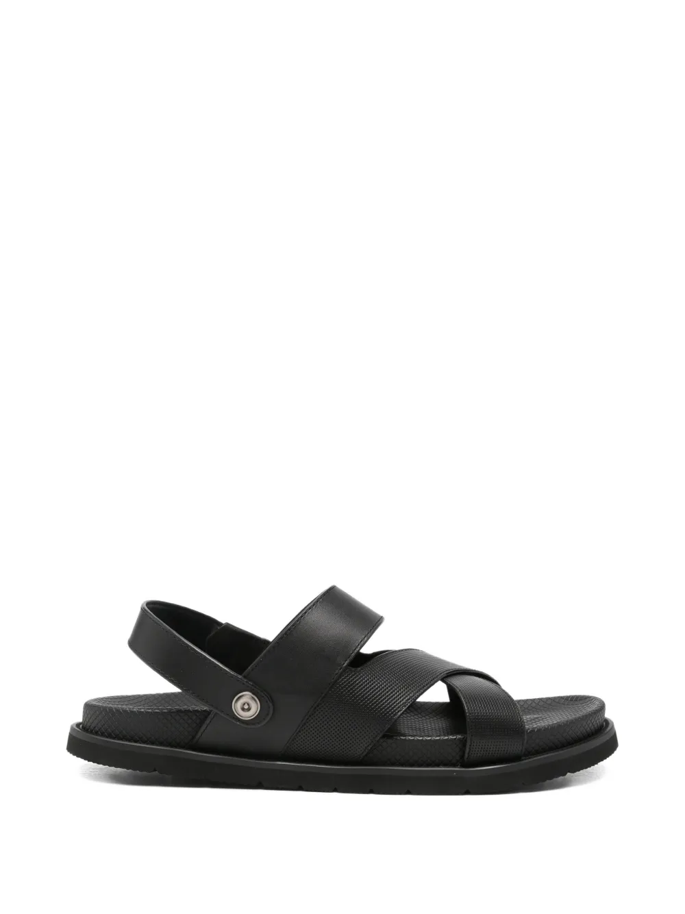 SERGIO MORETTI FIRENZE cross-straps sandals - Nero