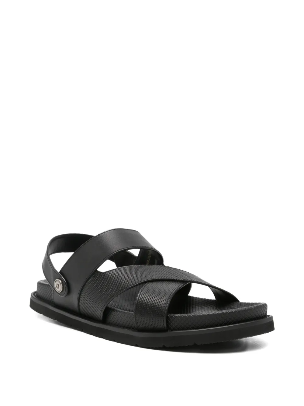 SERGIO MORETTI FIRENZE cross-straps sandals Zwart